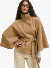 BEAUMONT NICE | MANTEAU CAPE À CEINTURE POUR FEMMES