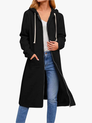 BEAUMONT NICE | GILET LONGUE EN ZIP DÉTENDUE POUR FEMMES