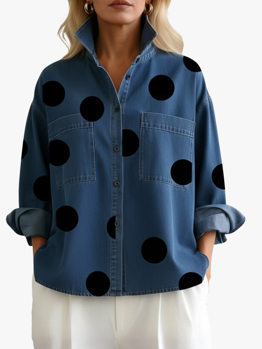 BEAUMONT NICE | CHEMISE OVERSIZE À POIS POUR FEMMES