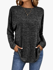 BEAUMONT NICE | PULL CHAUD À COUPE DÉTENDUE POUR FEMMES
