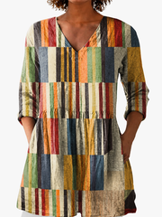 BEAUMONT NICE | BLOUSE LONGUE IMPRIMÉE POUR FEMMES