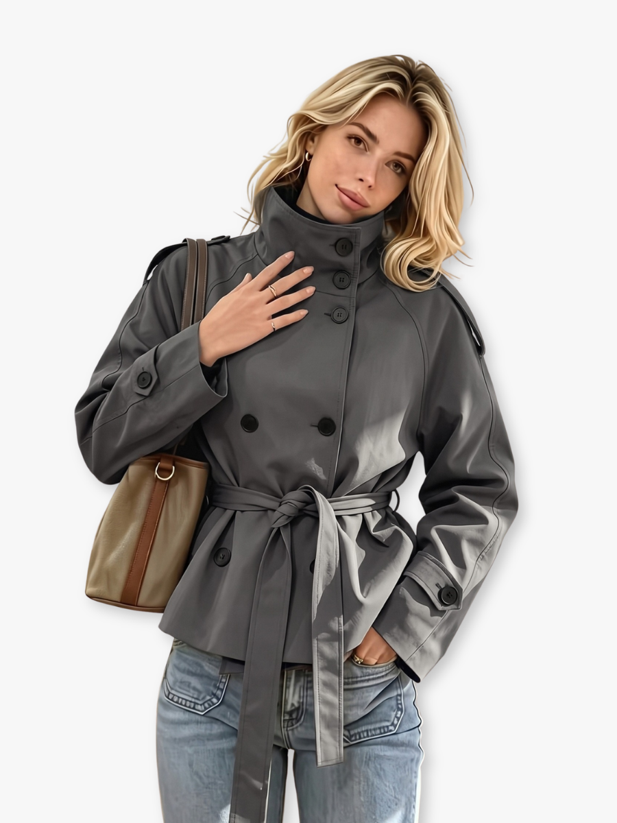 BEAUMONT NICE | TRENCH-COAT COURT CEINTURÉE POUR FEMMES