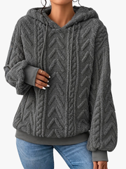 BEAUMONT NICE | PULL MOLLETONNÉ À CAPUCHE POUR FEMMES