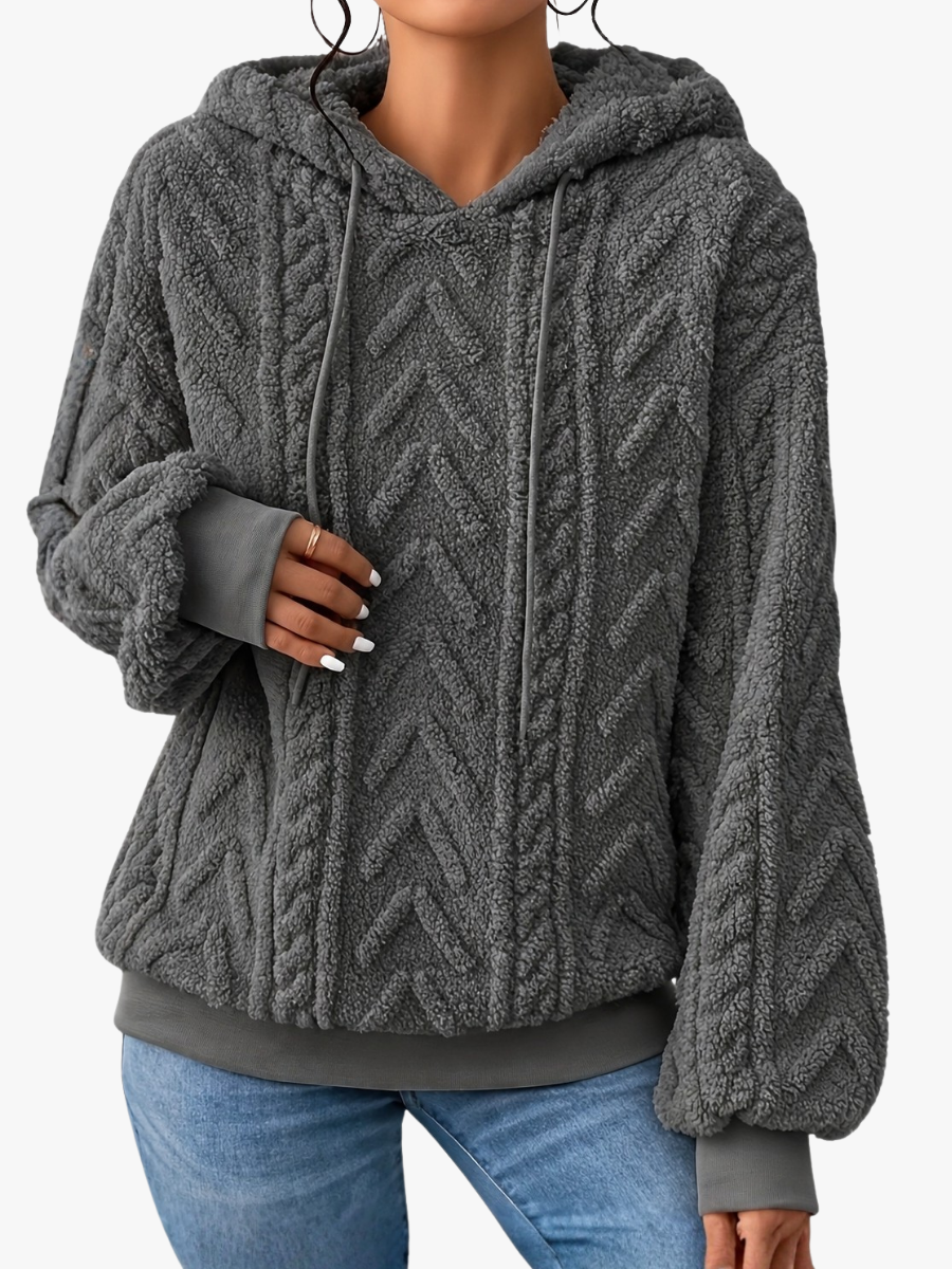 BEAUMONT NICE | PULL MOLLETONNÉ À CAPUCHE POUR FEMMES