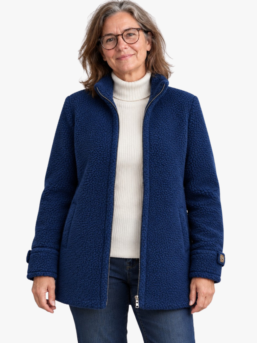 BEAUMONT NICE | VESTE BOUCLÉE COL MONTANT POUR FEMMES