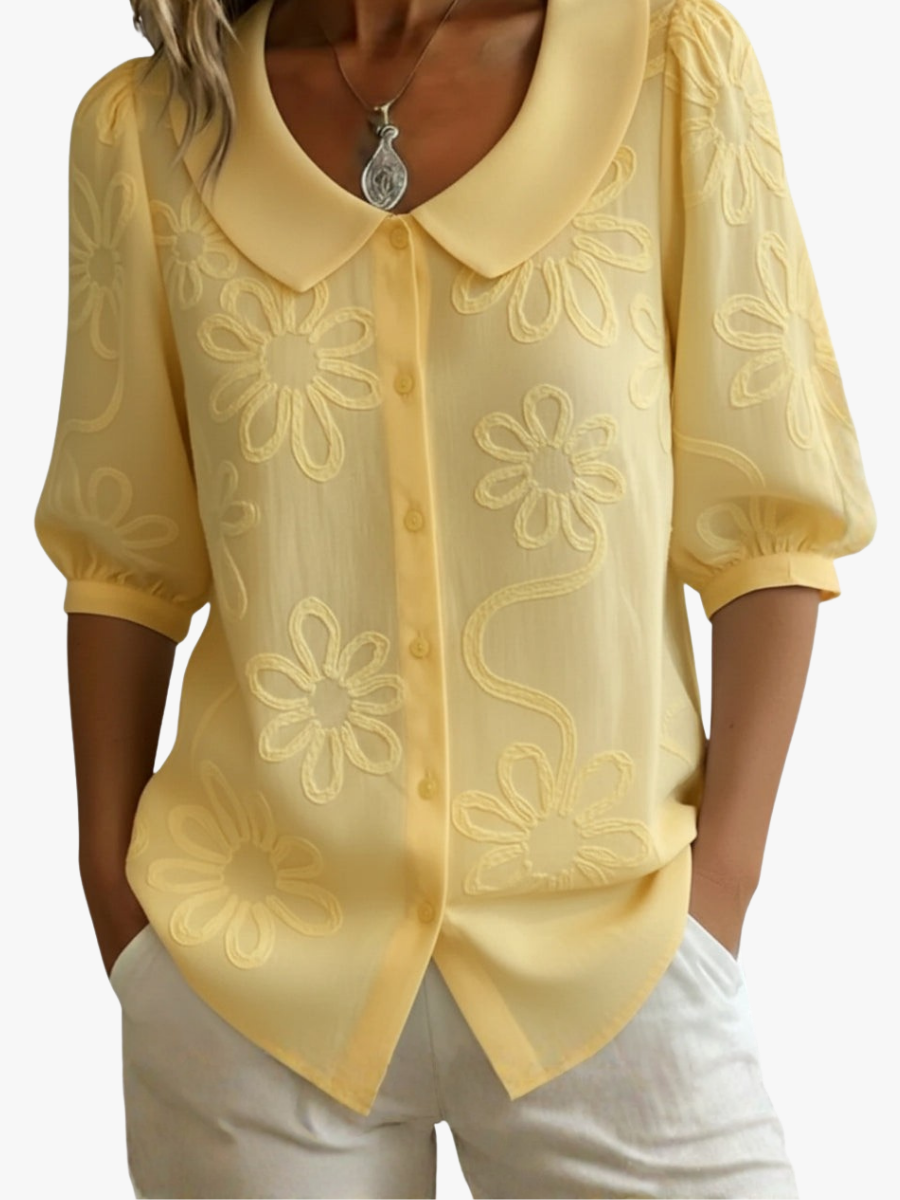 BEAUMONT NICE | BLOUSE D'ÉTÉ FLEURIE POUR FEMME