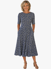 BEAUMONT NICE | CHIC ROBE CHEMISE MIDI POUR FEMMES