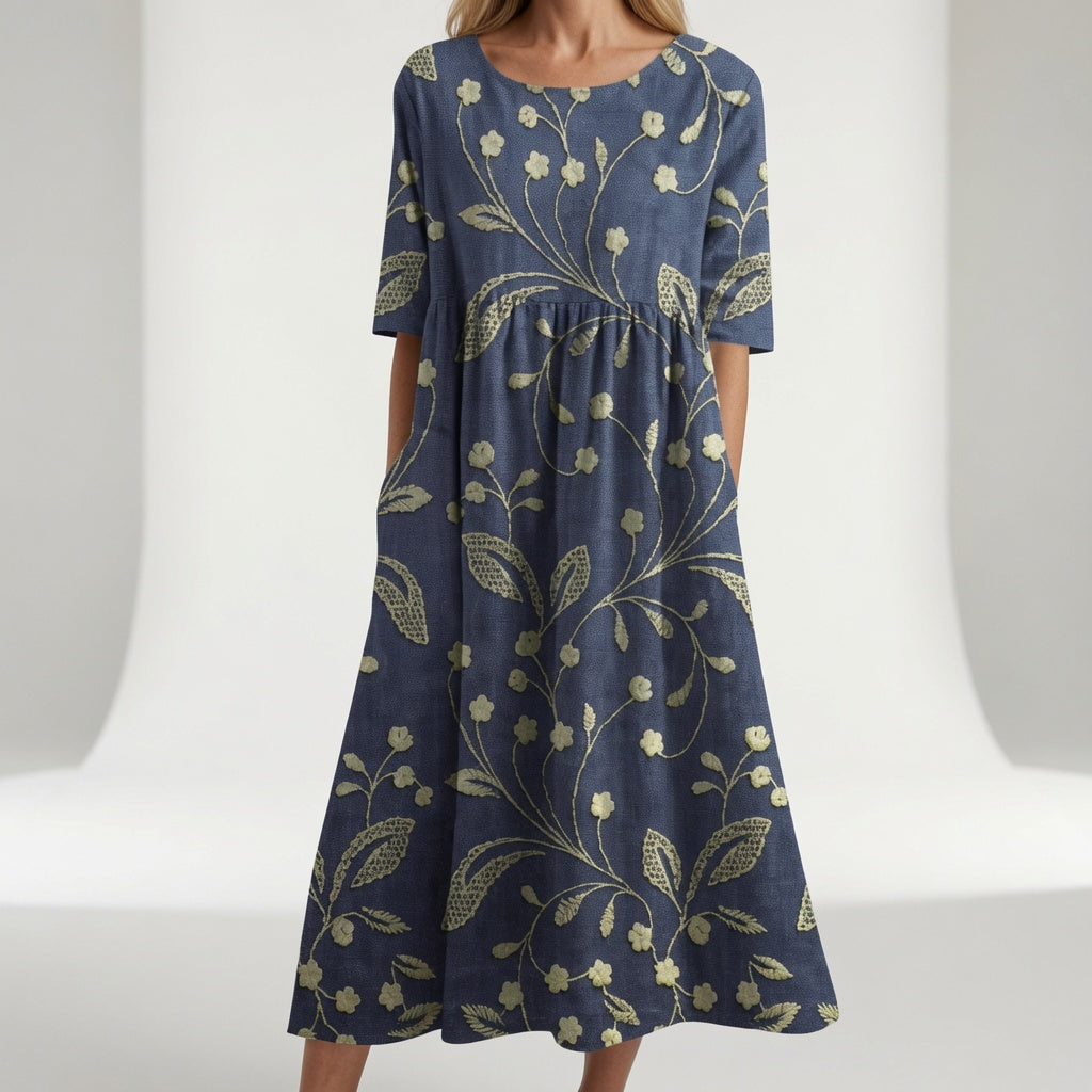 BEAUMONT NICE | ROBE MAXI FLORALE IMPRIMÉE POUR FEMMES