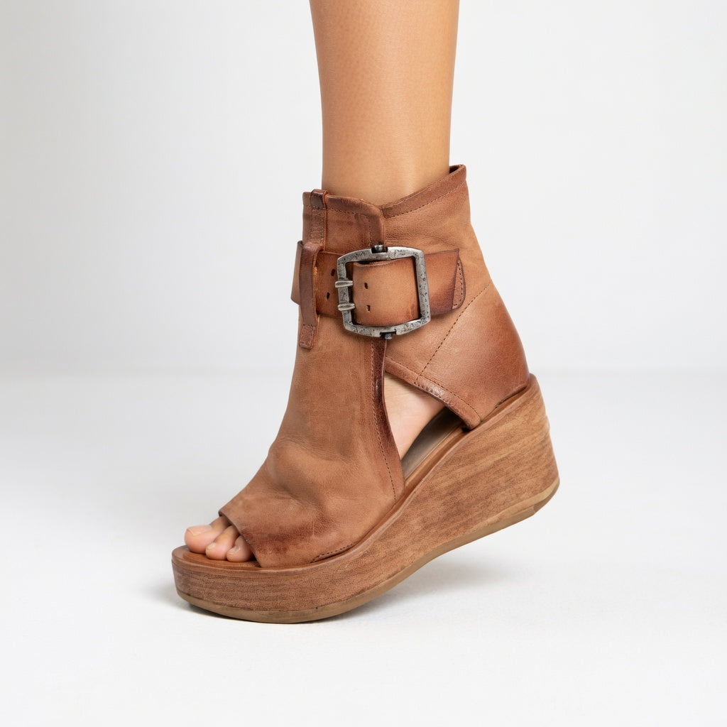BEAUMONT NICE | BOTTINES COMPENSÉES OUVERTES POUR FEMMES