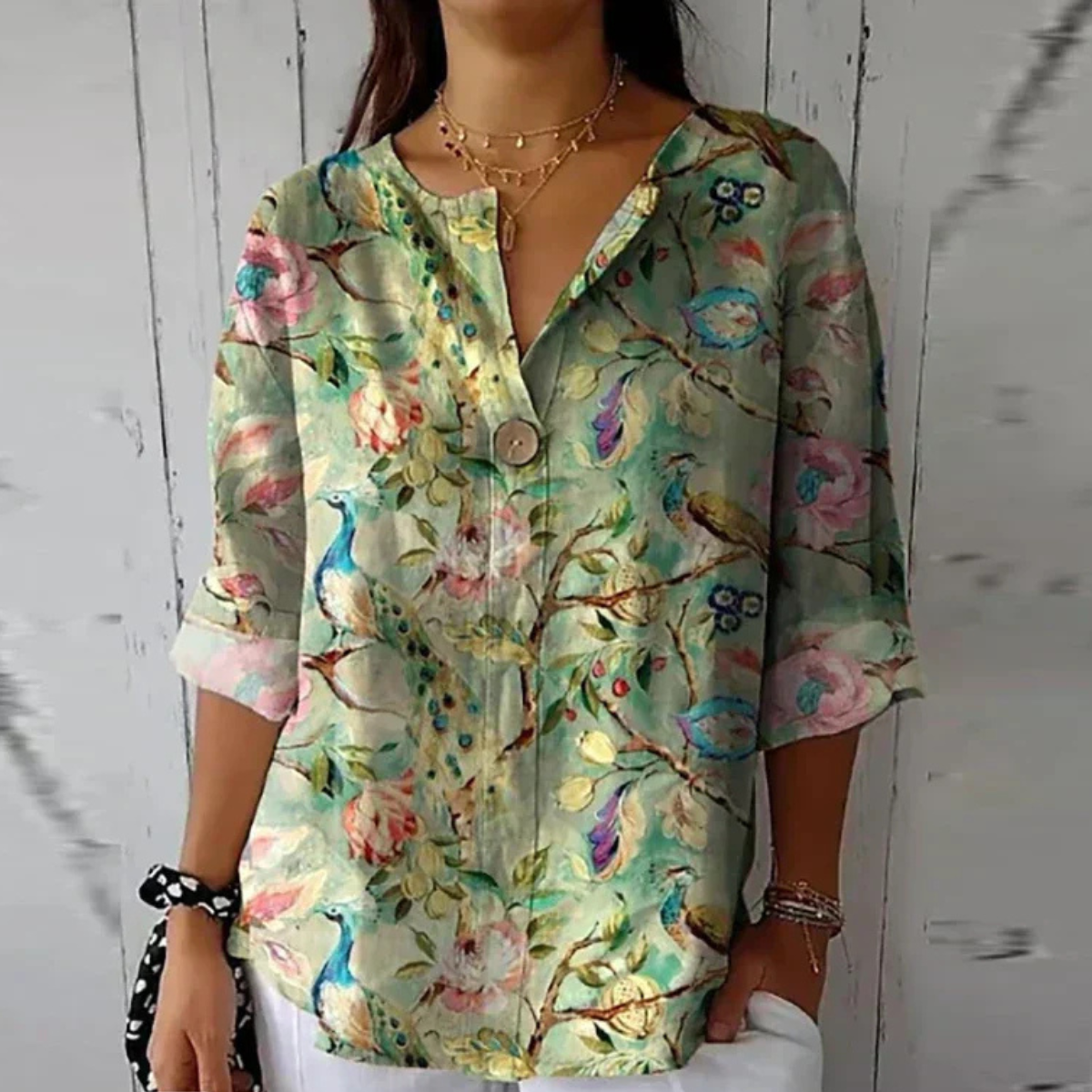 BEAUMONT NICE | BLOUSE FLEURIE POUR FEMME