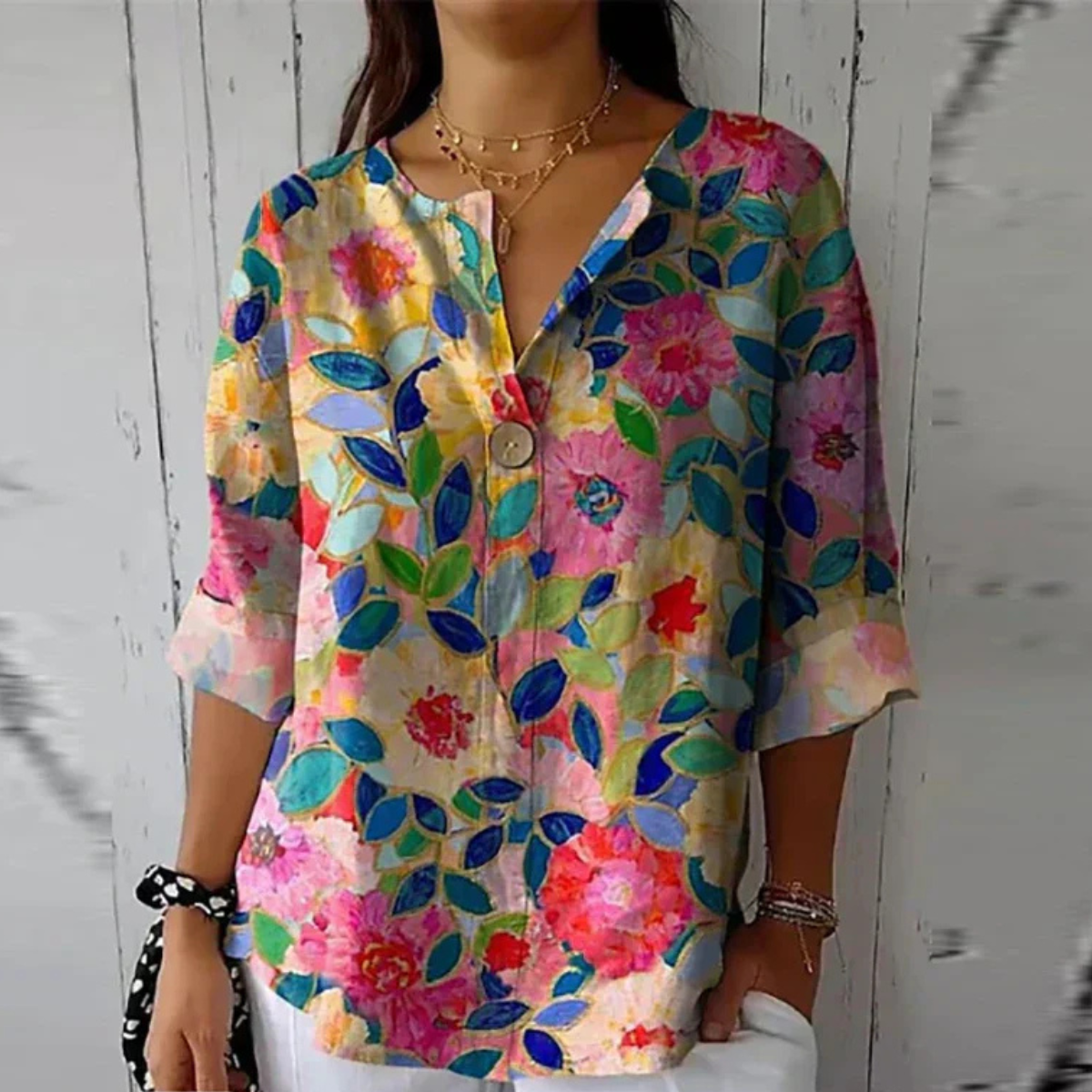 BEAUMONT NICE | BLOUSE FLEURIE POUR FEMME