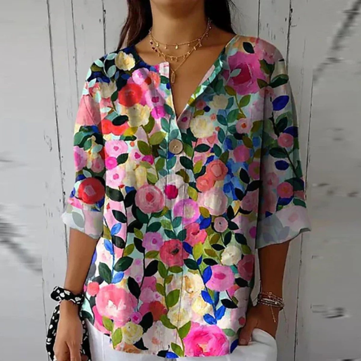 BEAUMONT NICE | BLOUSE FLEURIE POUR FEMME