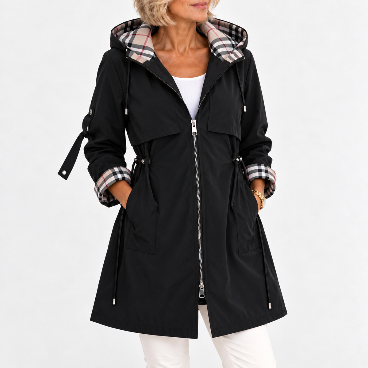 BEAUMONT NICE | MANTEAU À CAPUCHE AJUSTÉ POUR FEMMES