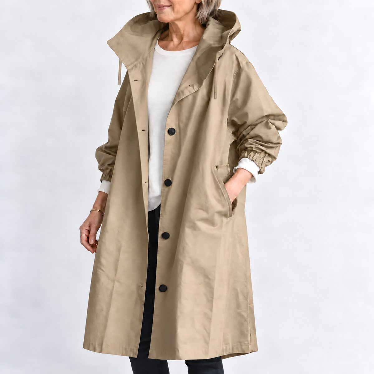 BEAUMONT NICE | TRENCH LONG À CAPUCHE POUR FEMMES