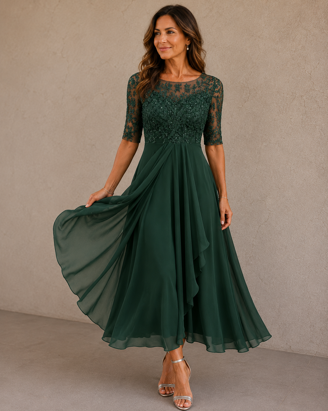 BEAUMONT NICE | ROBE EN CHIFFON ÉLÉGANTE POUR FEMMES