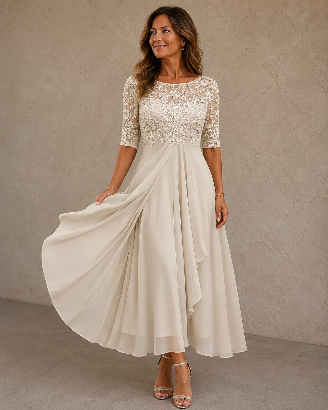 BEAUMONT NICE | ROBE EN CHIFFON ÉLÉGANTE POUR FEMMES