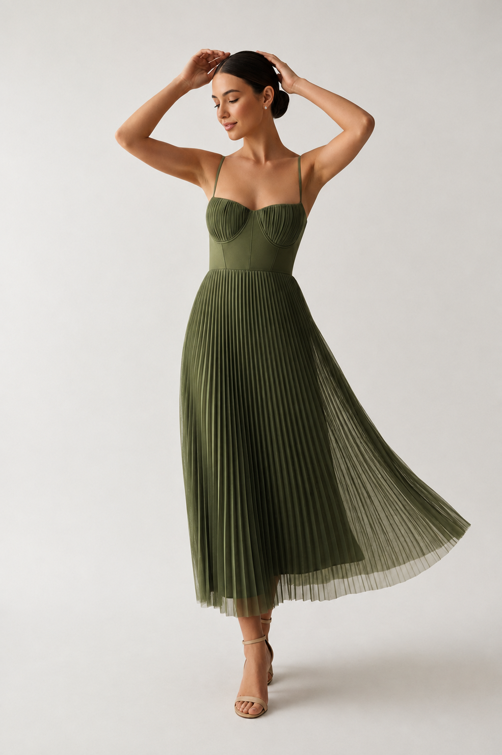 BEAUMONT NICE | ROBE MIDI À CORSET STRUCTURÉE POUR FEMMES