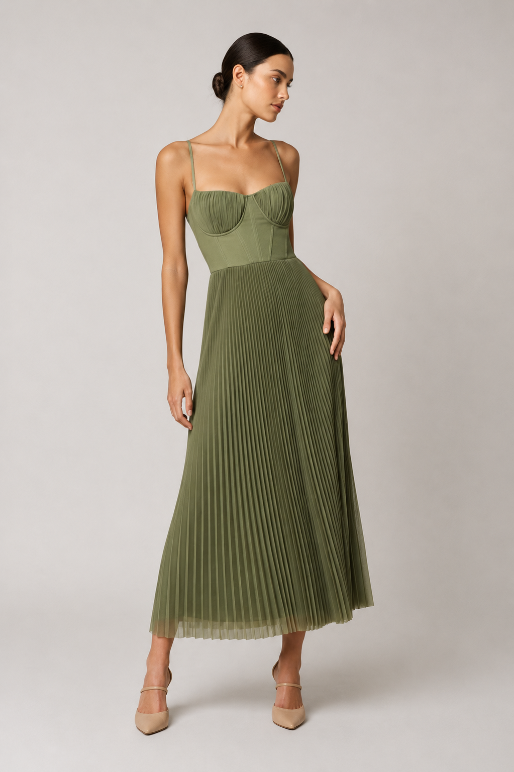 BEAUMONT NICE | ROBE MIDI À CORSET STRUCTURÉE POUR FEMMES