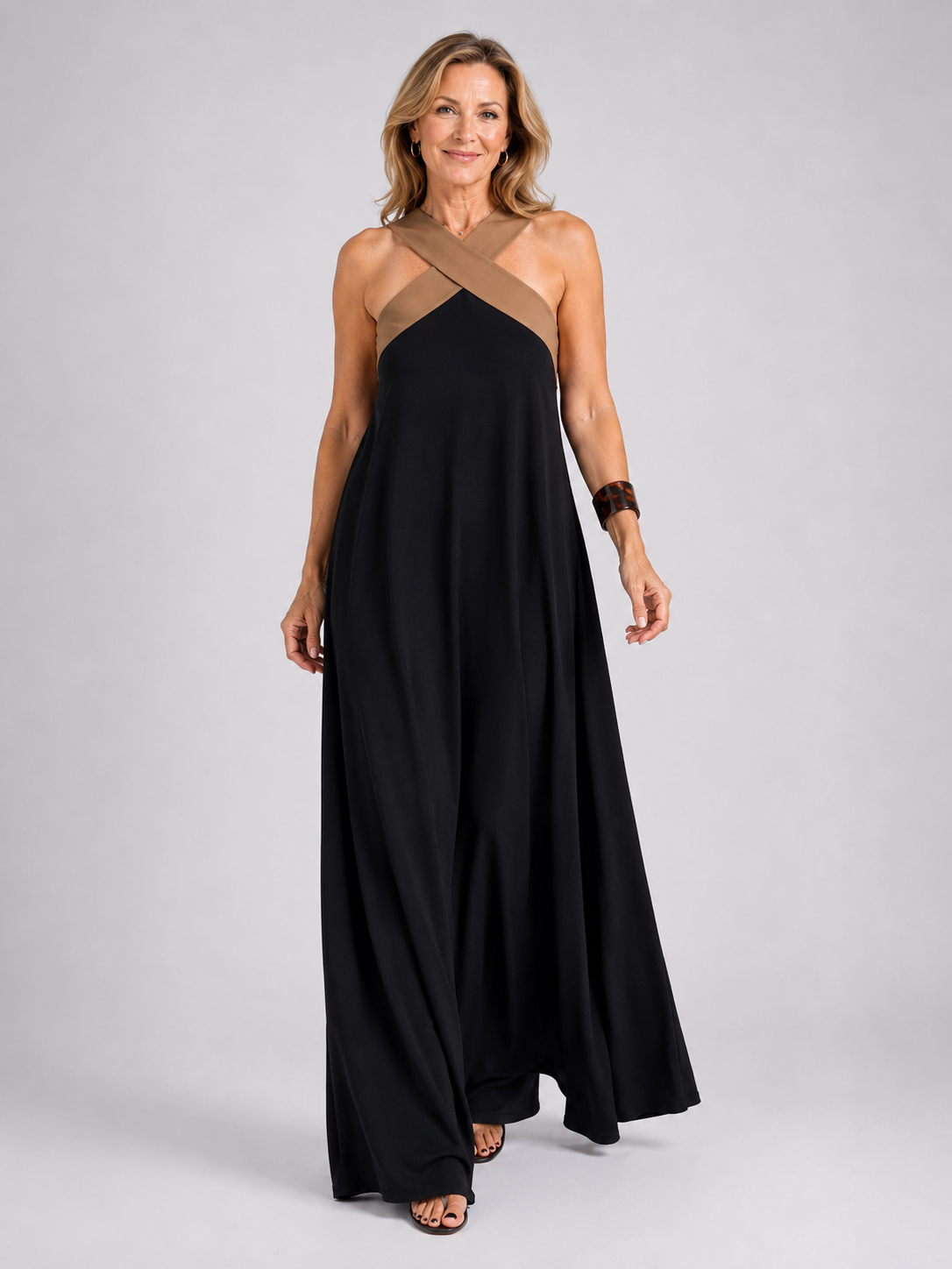 BEAUMONT NICE | ROBE MAXI BICOLOR POUR FEMMES