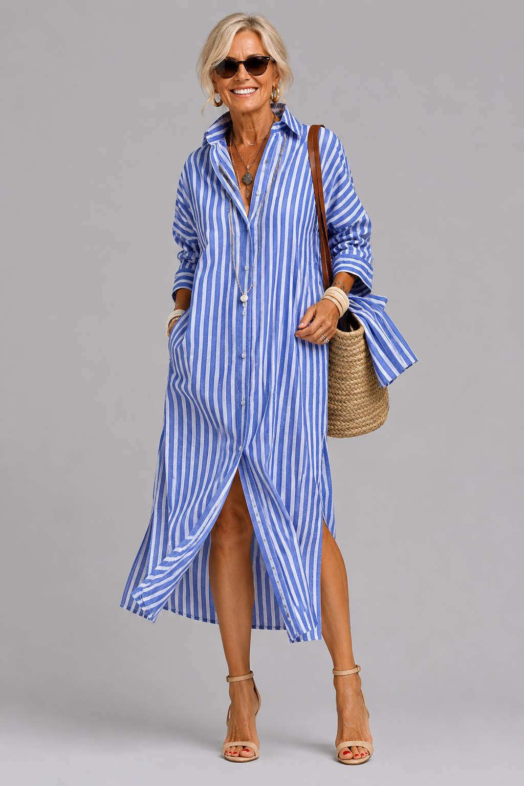 BEAUMONT NICE | CHIC ROBE MIDI ÉLÉGANTE POUR FEMMES