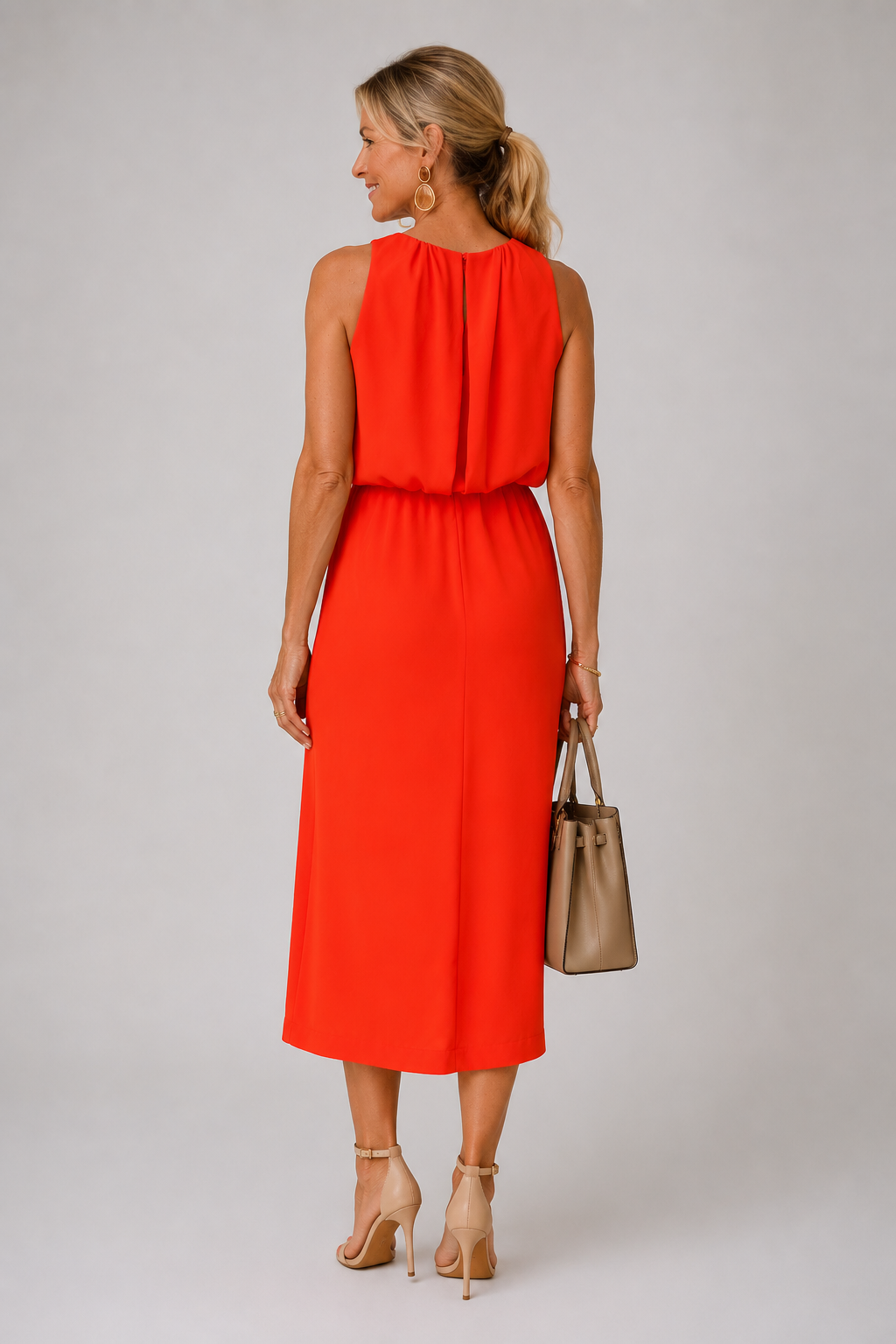 BEAUMONT NICE | ROBE ÉLÉGANTE À FENTE POUR FEMMES
