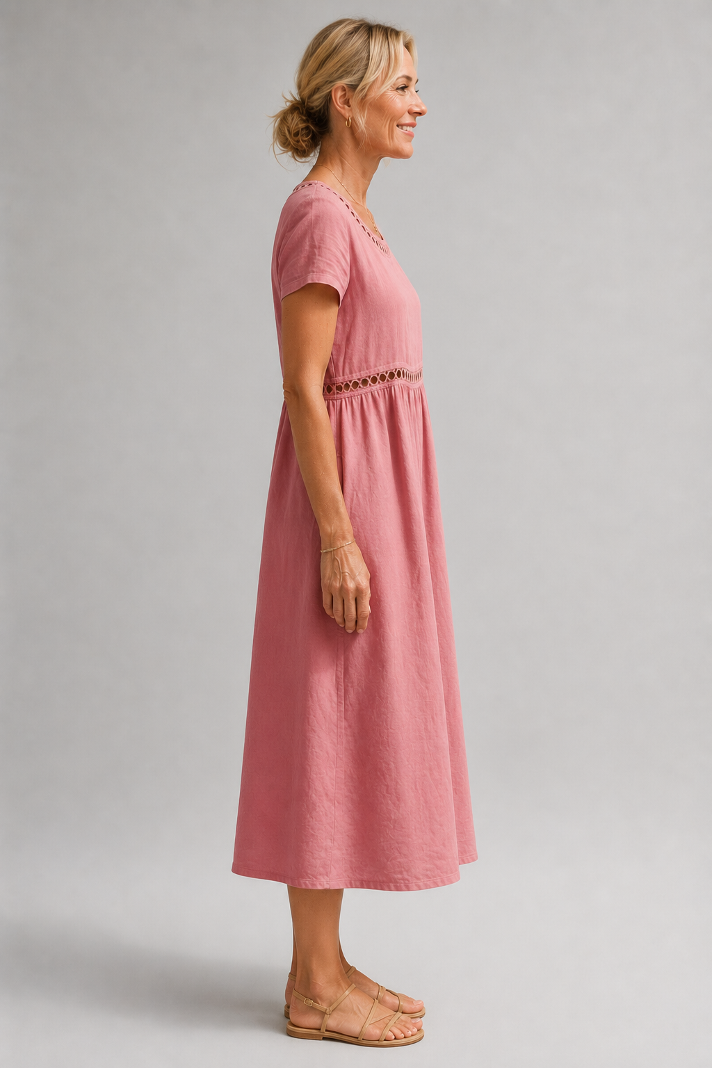 BEAUMONT NICE | MODERNE ROBE MIDI BRODÉE POUR FEMMES
