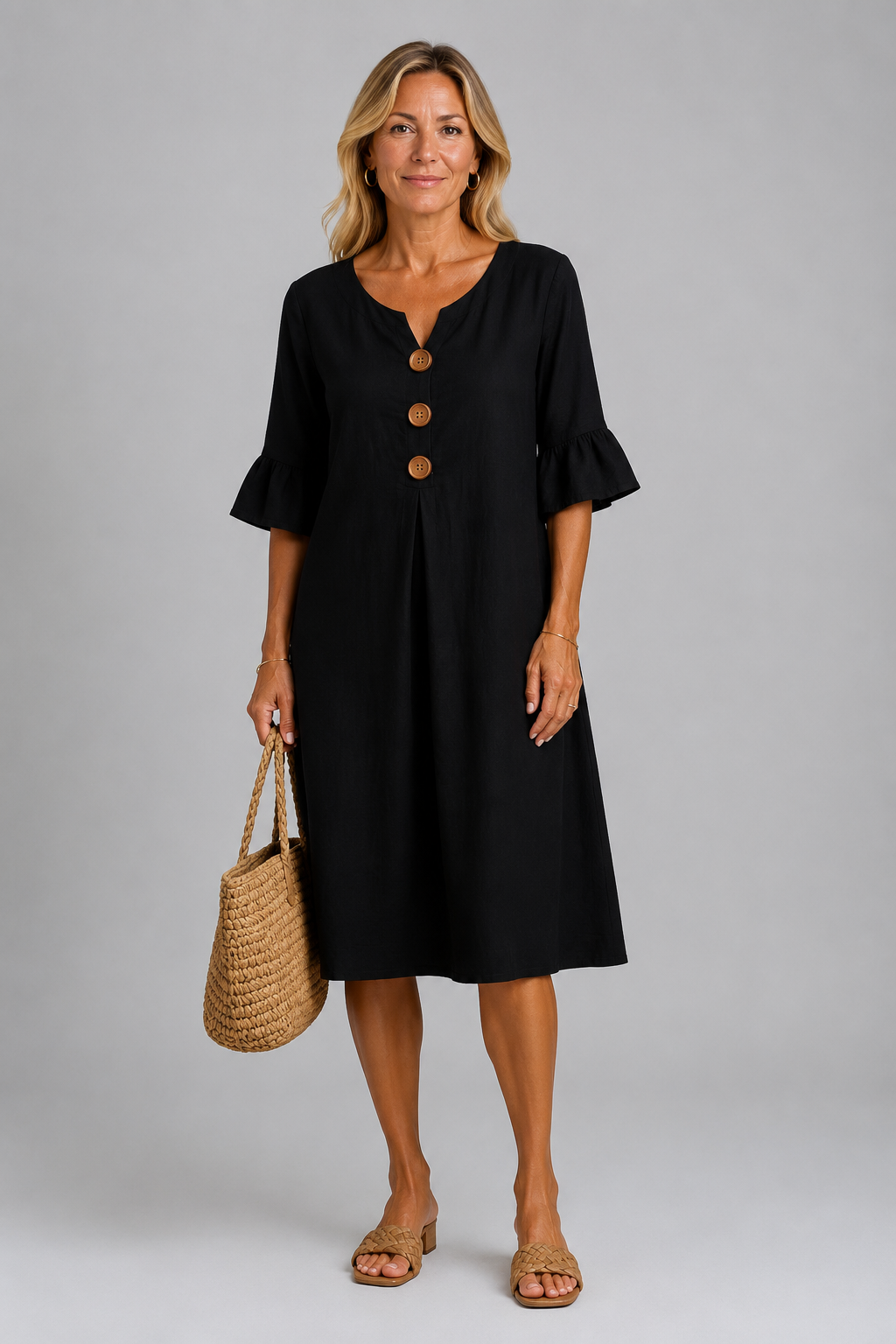 BEAUMONT NICE | ROBE CHEMISE À BOUTONS POUR FEMMES