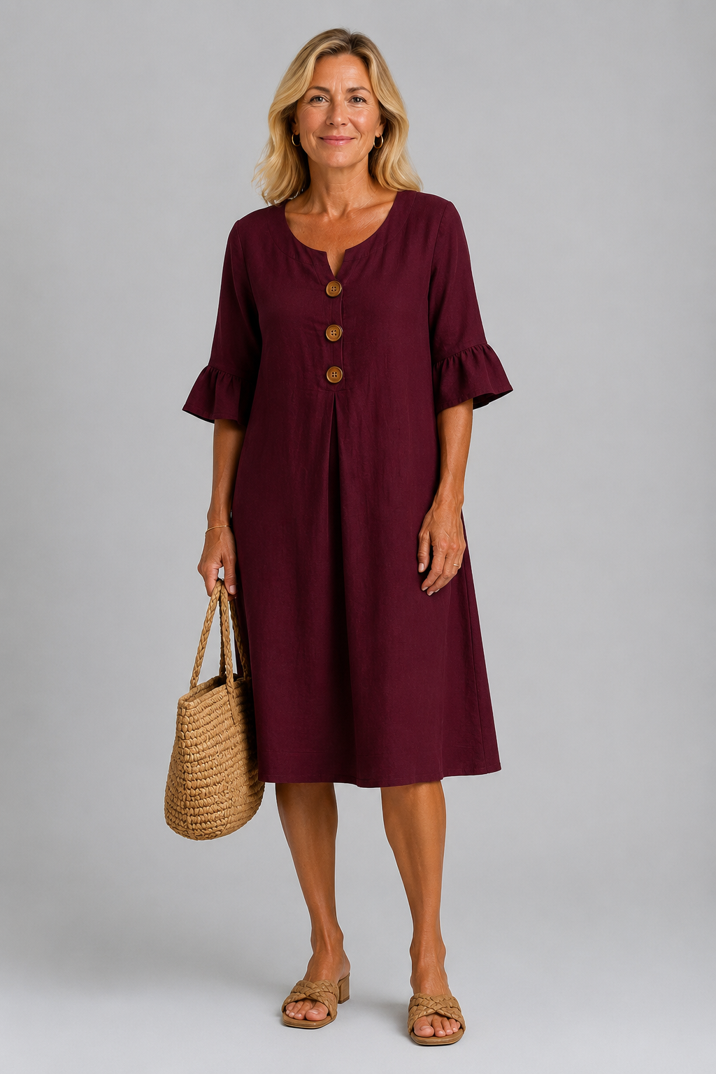BEAUMONT NICE | ROBE CHEMISE À BOUTONS POUR FEMMES