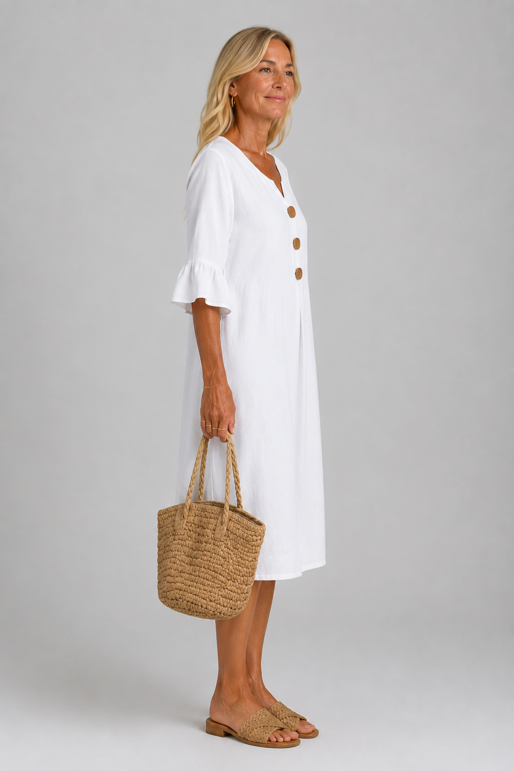 BEAUMONT NICE | ROBE CHEMISE À BOUTONS POUR FEMMES