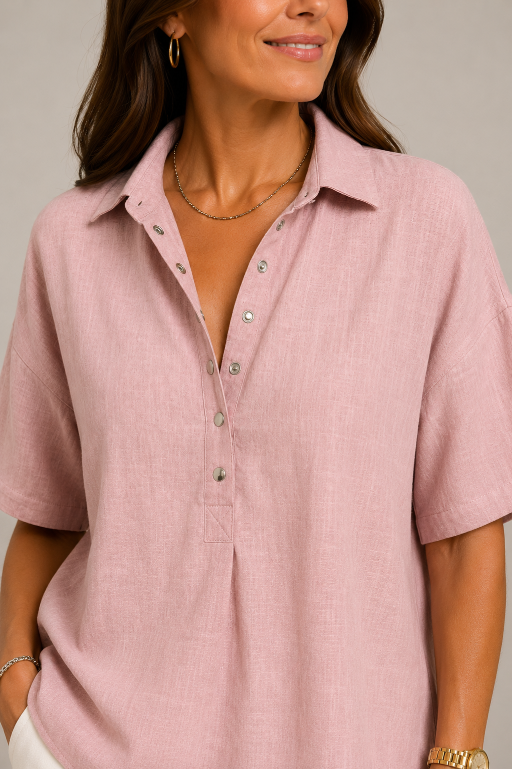 BEAUMONT NICE | CHIC BLOUSE À COL EN V POUR FEMMES