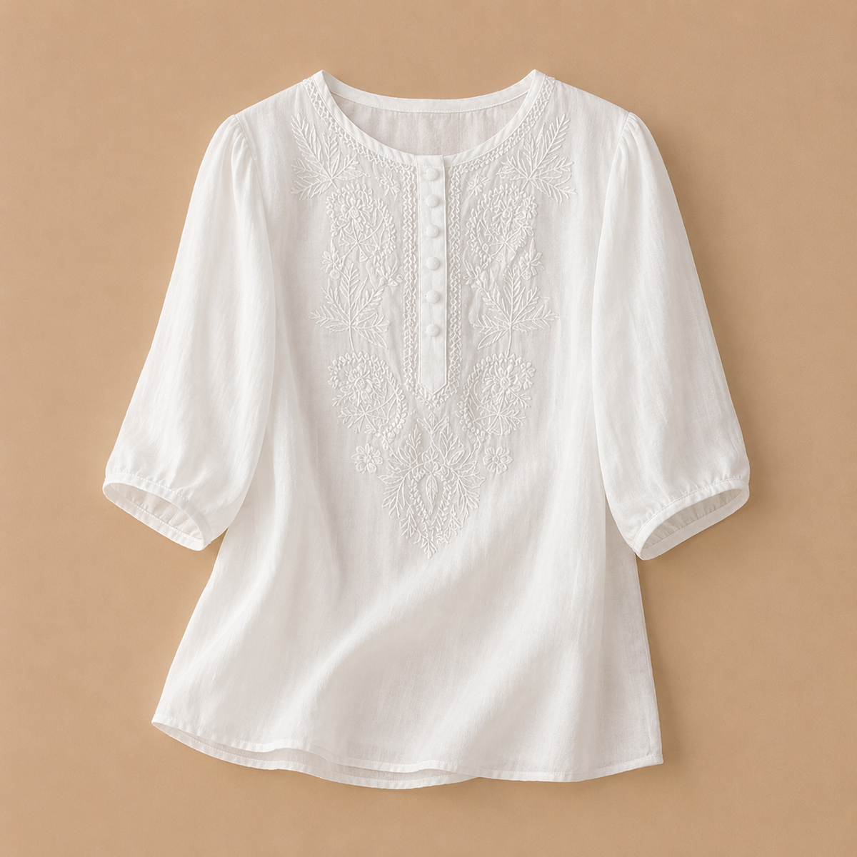 BEAUMONT NICE | BLOUSE CLASSIQUE BRODÉE POUR FEMMES