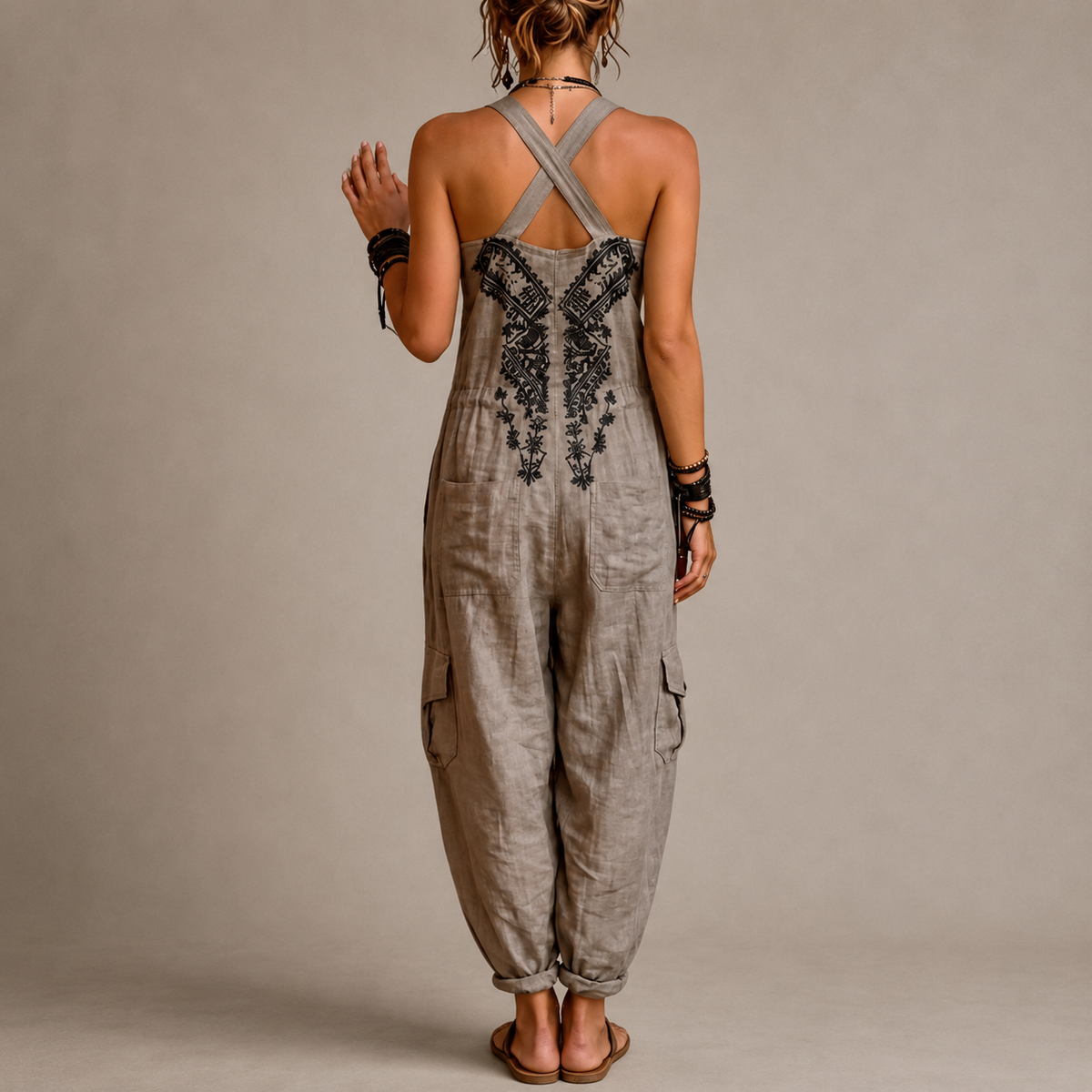 BEAUMONT NICE | SALOPETTE BRODÉE BOHO POUR FEMMES