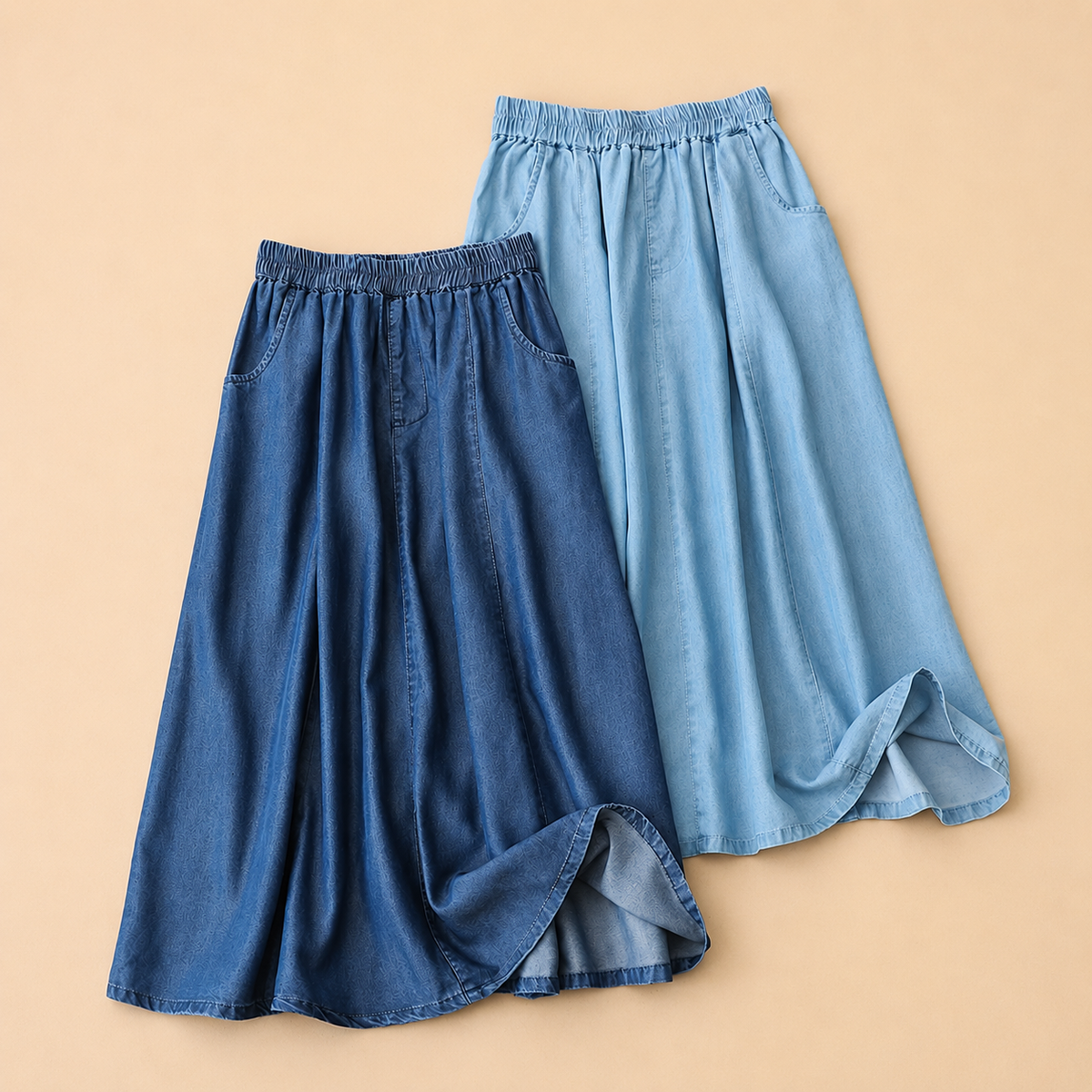 BEAUMONT NICE | JUPE EN DENIM FLUIDE POUR FEMMES