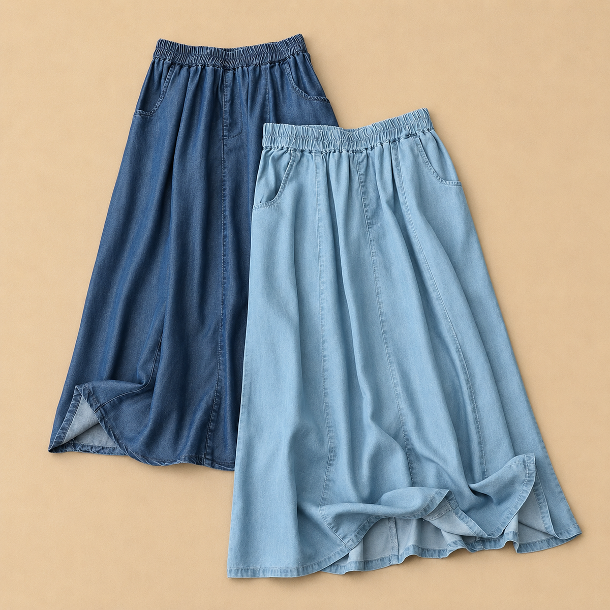 BEAUMONT NICE | JUPE EN DENIM FLUIDE POUR FEMMES
