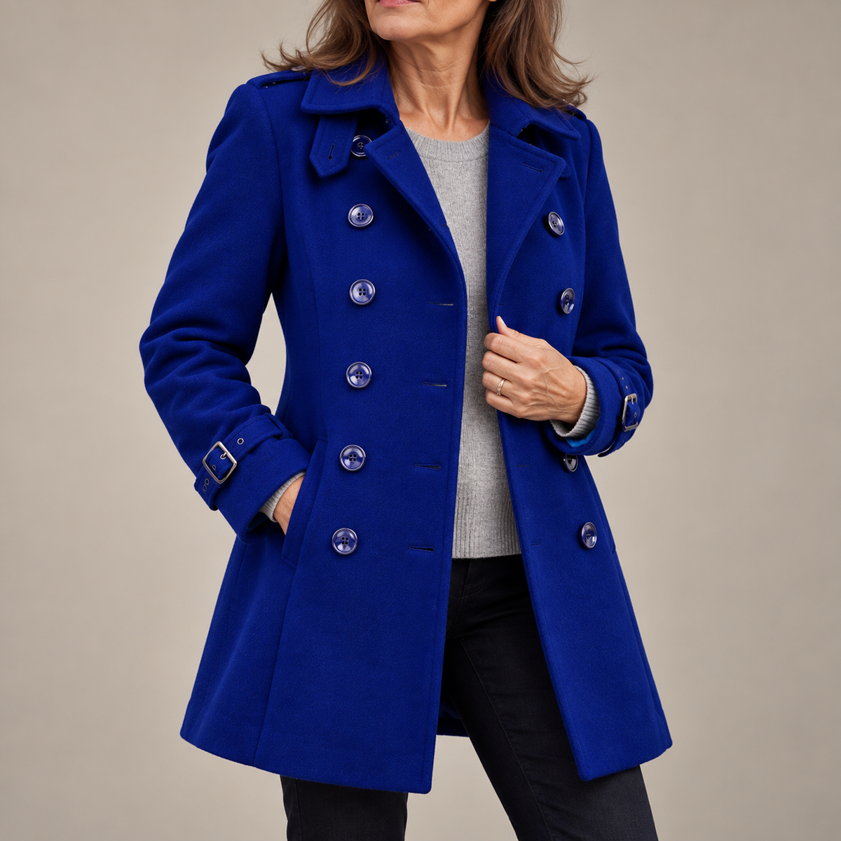 BEAUMONT NICE | TRENCH LONG BOUTONNÉ POUR FEMMES