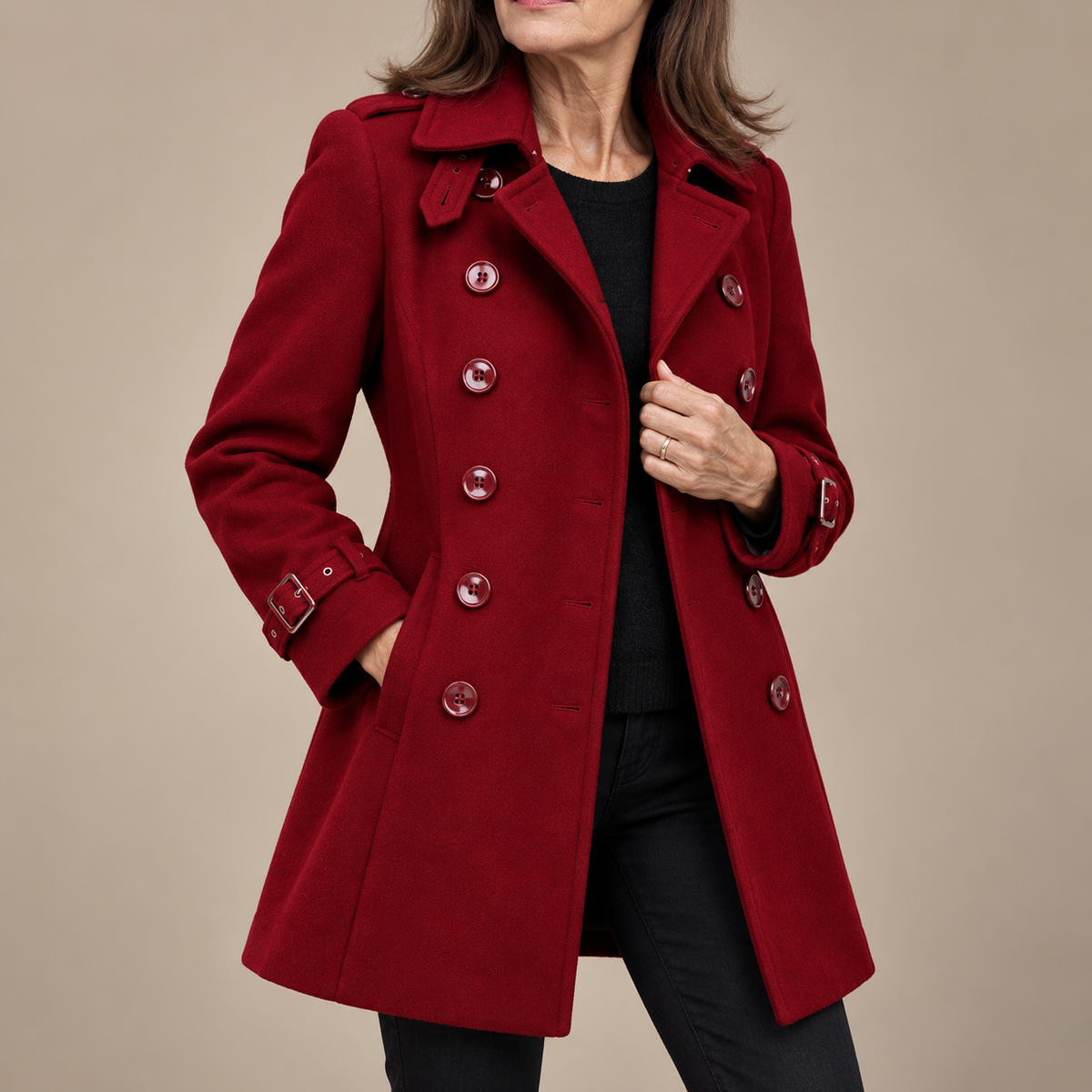 BEAUMONT NICE | TRENCH LONG BOUTONNÉ POUR FEMMES