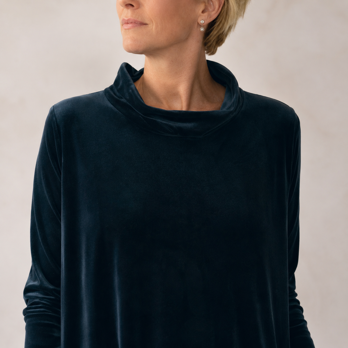 BEAUMONT NICE | ROBE MAXI EN VELOURS DRAPÉE POUR FEMMES
