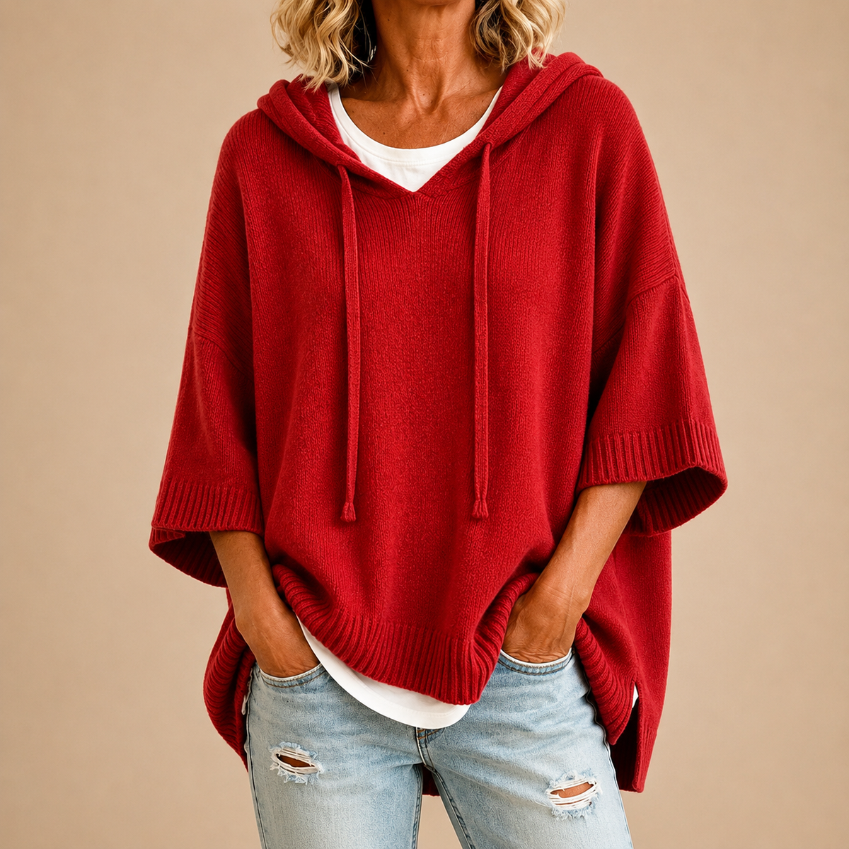 BEAUMONT NICE | PULL AMPLE À CAPUCHE POUR FEMMES