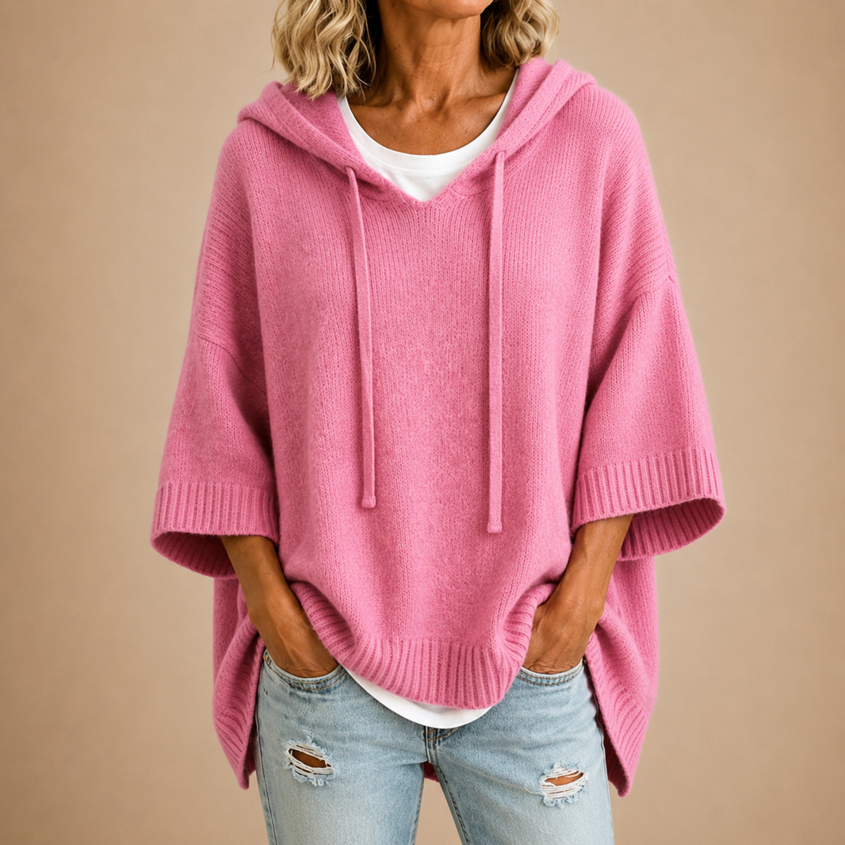 BEAUMONT NICE | PULL AMPLE À CAPUCHE POUR FEMMES
