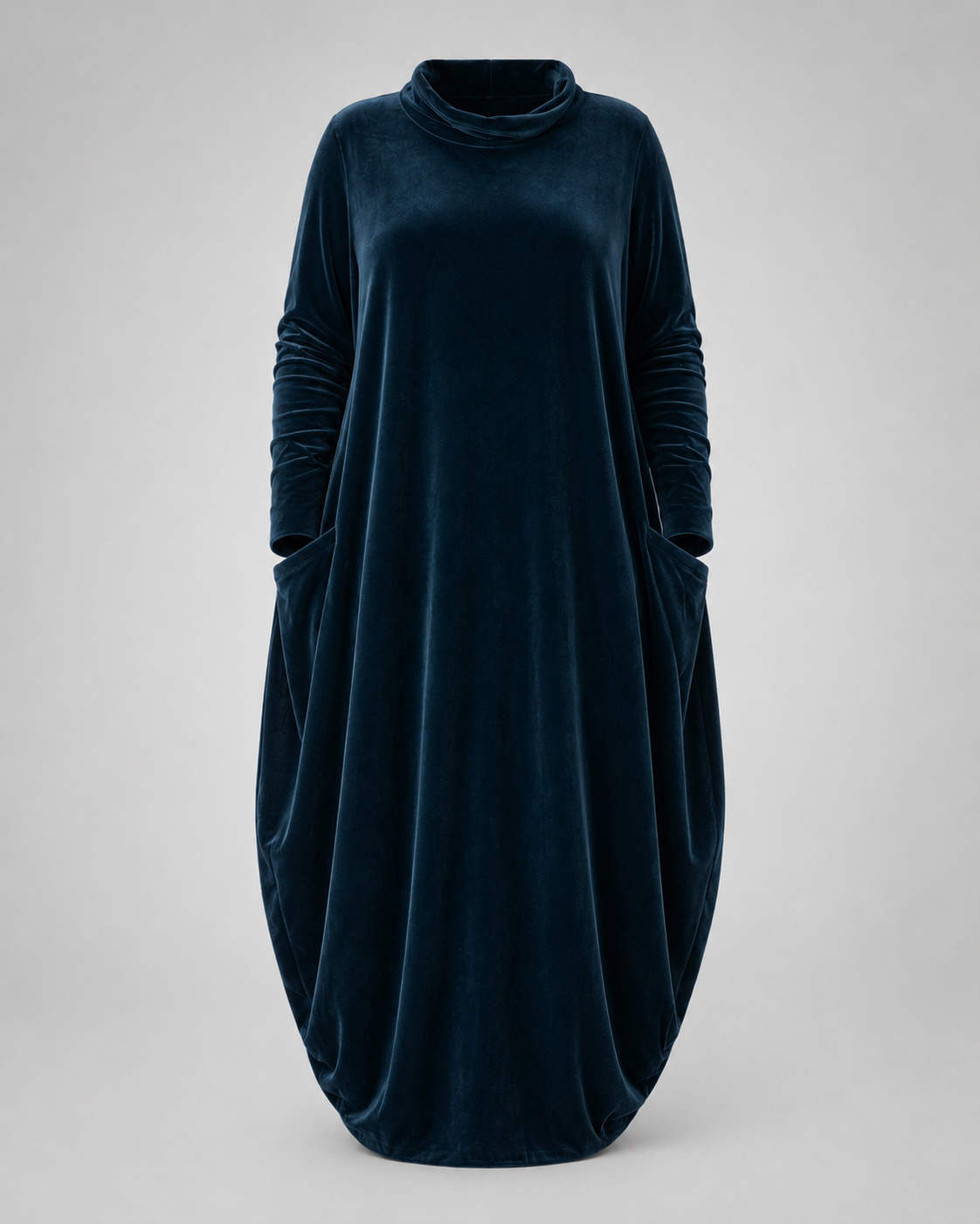 BEAUMONT NICE | ROBE MAXI EN VELOURS DRAPÉE POUR FEMMES