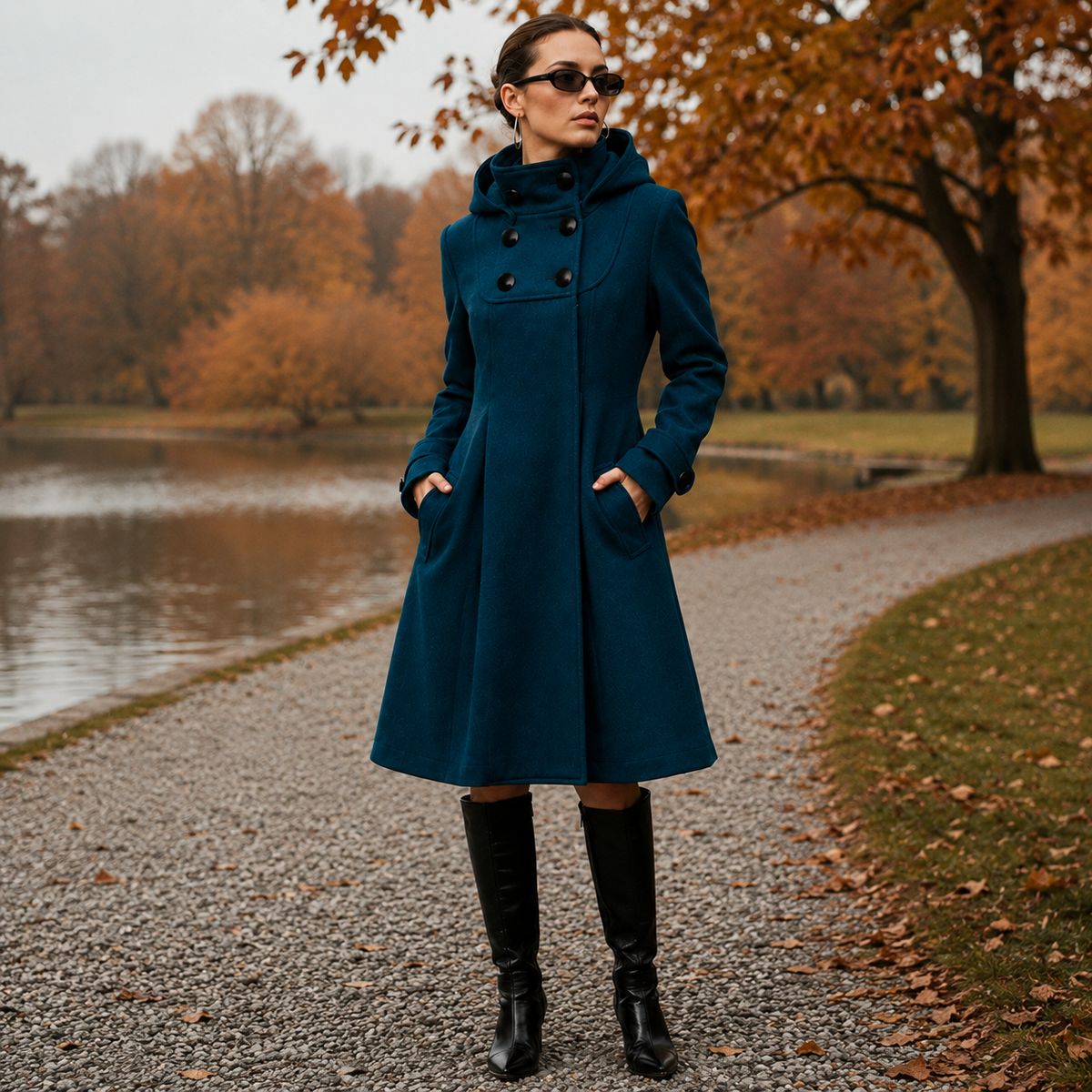 BEAUMONT NICE | MANTEAU STRUCTURÉ À CAPUCHE POUR FEMMES