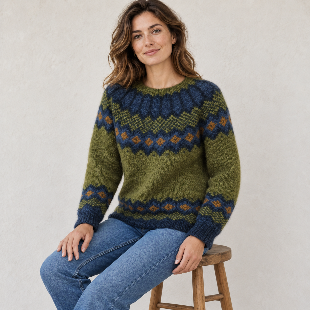 BEAUMONT NICE | PULL À MOTIF DIAMANT POUR FEMMES