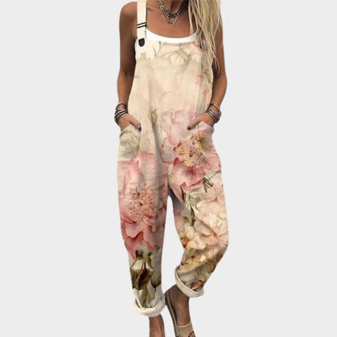 BEAUMONT NICE | SALOPETTE FLEURS PASTEL POUR FEMMES