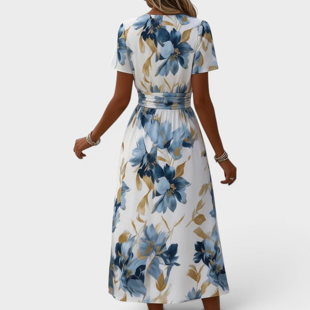 BEAUMONT NICE | ROBE FLORALE EN WRAP POUR FEMMES