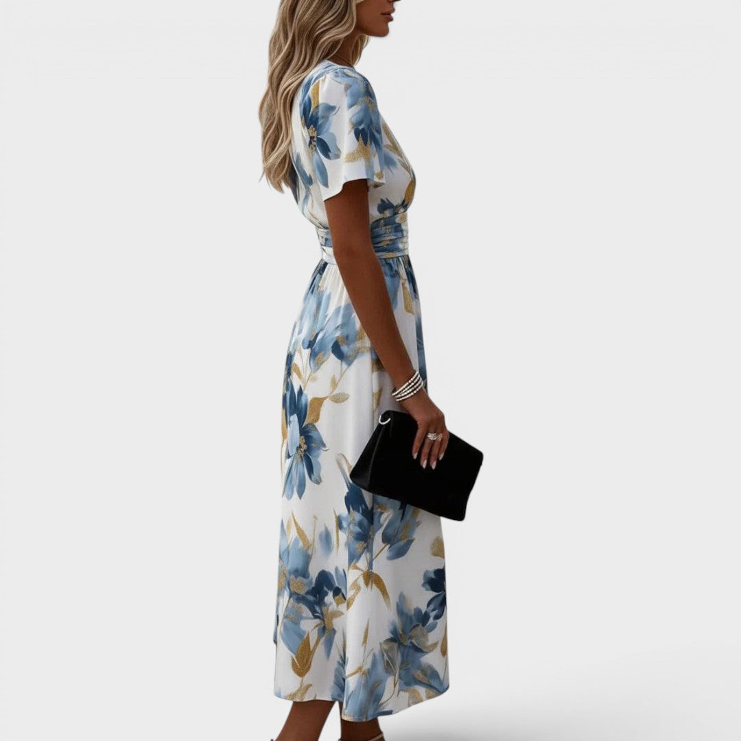 BEAUMONT NICE | ROBE FLORALE EN WRAP POUR FEMMES