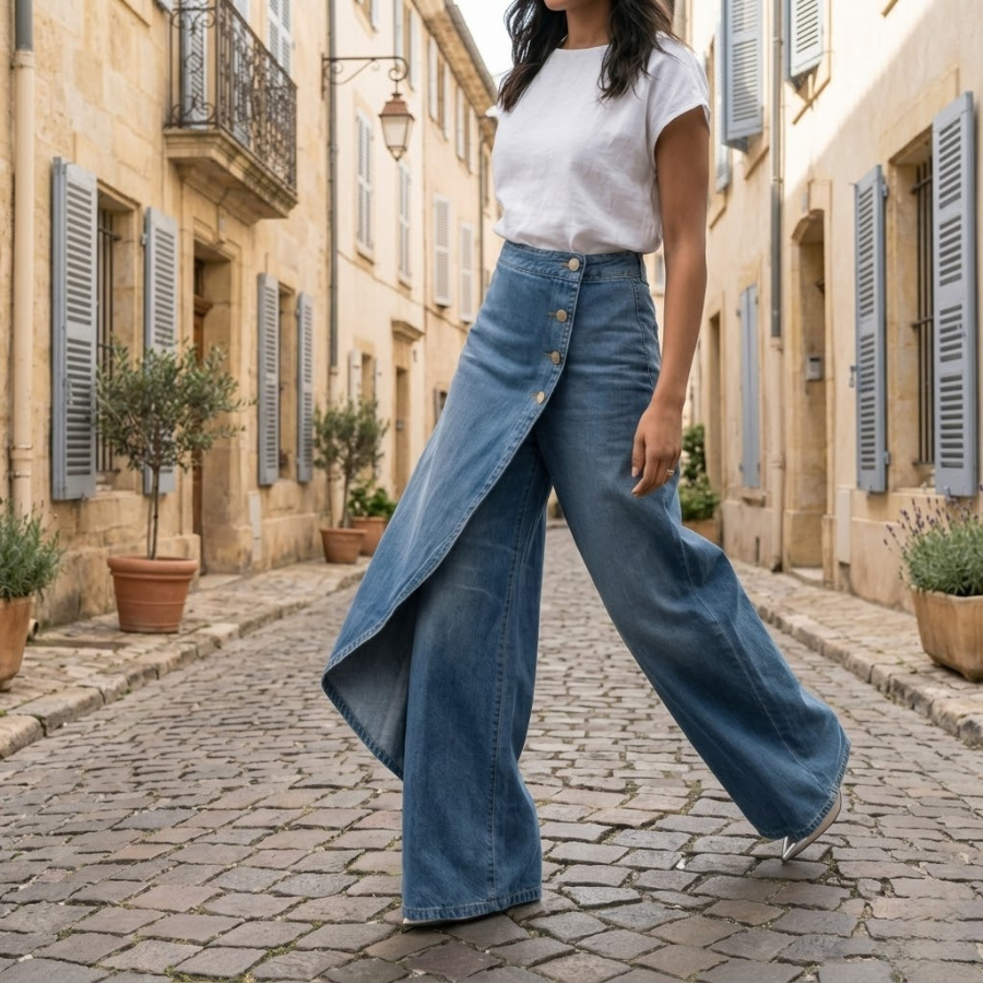 BEAUMONT NICE | JEAN LARGE POUR FEMME