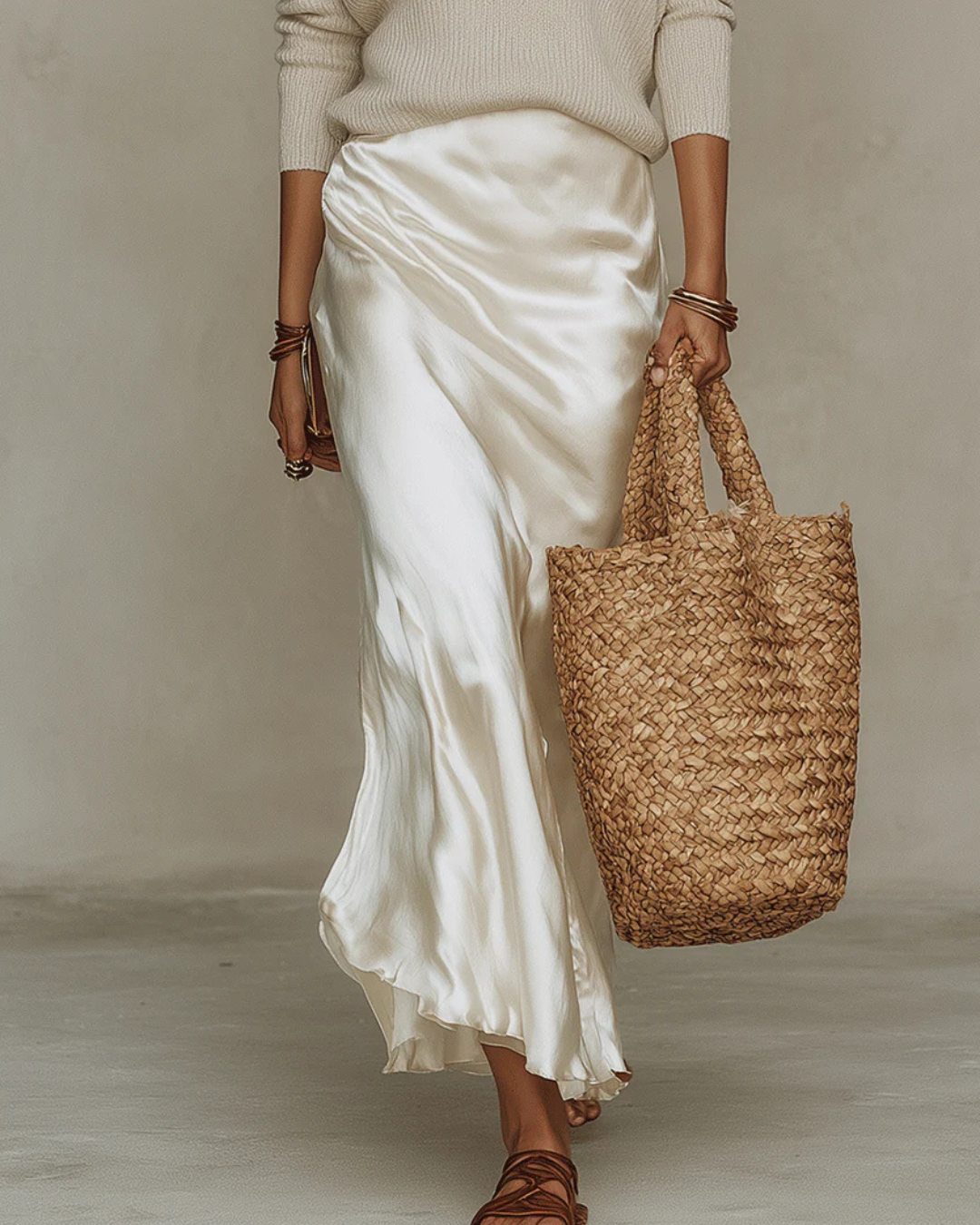 BEAUMONT NICE | ROBE MIDI EN SATIN POUR FEMMES