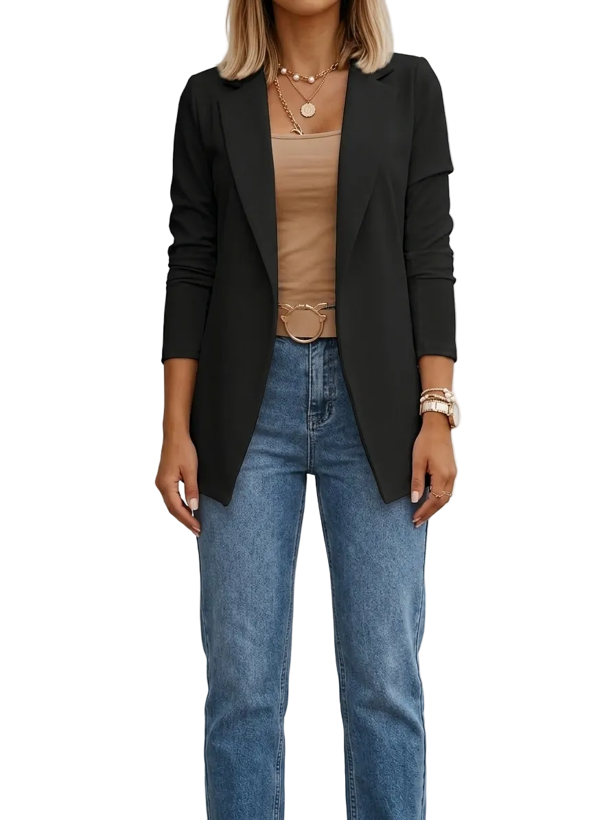 BEAUMONT NICE | BLAZER DRAPÉ ÉLÉGANT POUR FEMMES