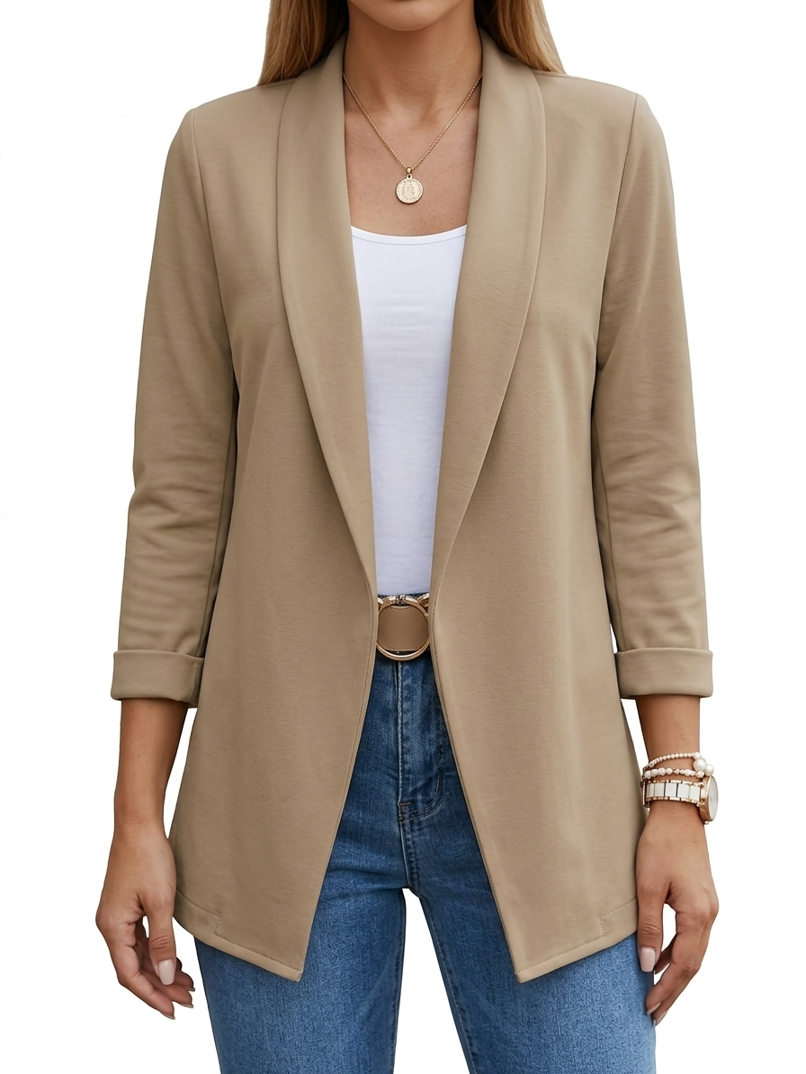 BEAUMONT NICE | BLAZER DRAPÉ ÉLÉGANT POUR FEMMES