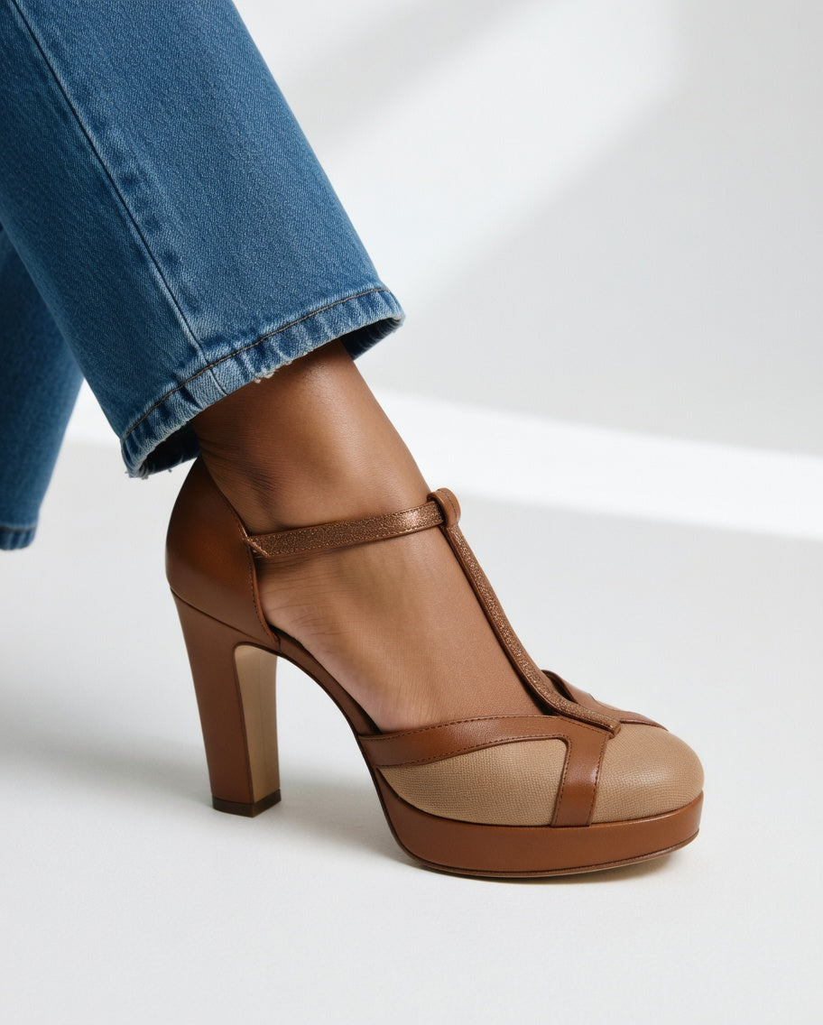 BEAUMONT NICE | ESCARPINS ÉLÉGANTS À TALON T-FERMÉ POUR FEMMES
